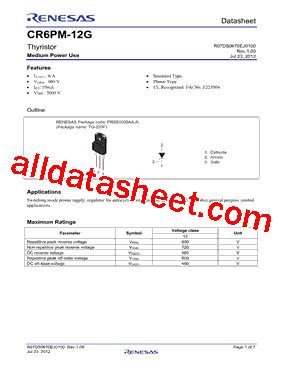 CR6PM-12GB00型号图片
