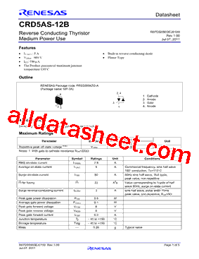 CRD5AS-12BB00型号图片