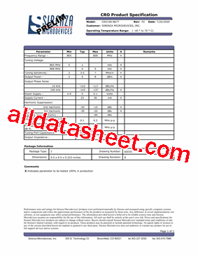 CRO190-867T型号图片
