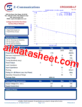CRO2450B-LF型号图片