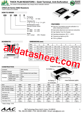 CRS161000DM型号图片