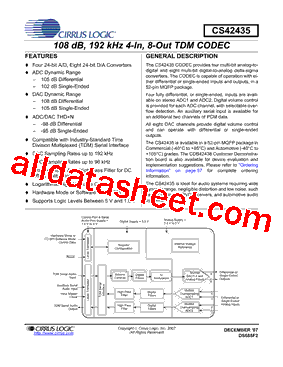 CS42435-CMZR型号图片