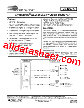 CS4297A-KQZ型号图片