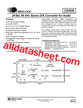 CS4340-DSZ型号图片