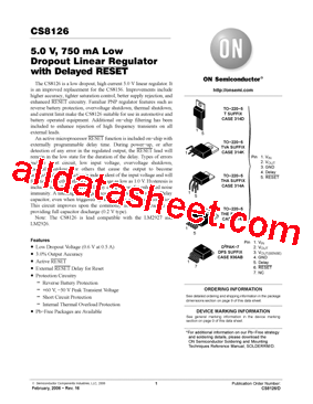 CS8126-1YTHE5G型号图片