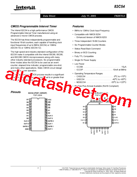 CS82C54型号图片