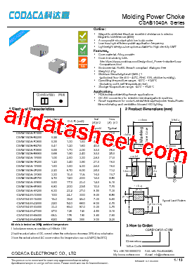 CSAB1040A-100M型号图片