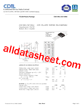 CSC1398A型号图片