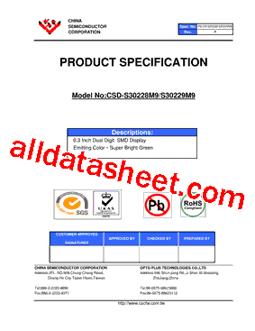 CSD-S30229M9型号图片