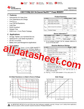 CSD17318Q2T型号图片