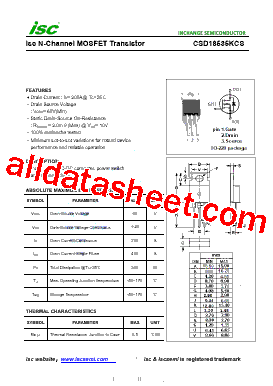 CSD18535KCS型号图片