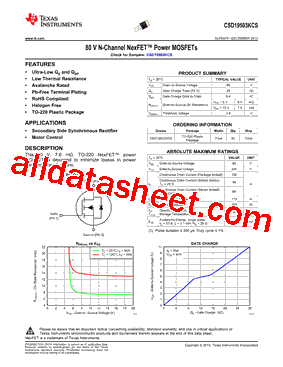 CSD19503KCS型号图片