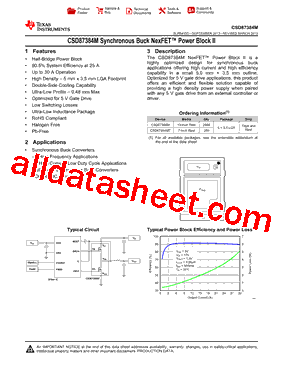 CSD87384MT型号图片