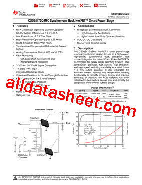 CSD95472Q5MCT型号图片