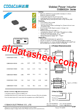 CSEB0520H-1R2M型号图片