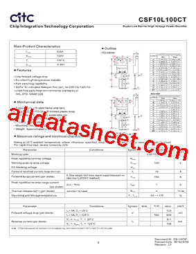 CSF10L100CT型号图片