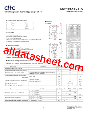 CSF10S45CT-A型号图片