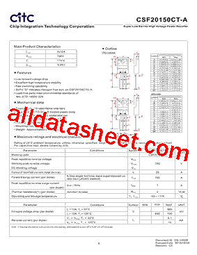 CSF20150CT-A型号图片