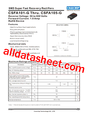 CSFA102-G型号图片