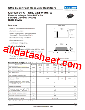 CSFM102-G型号图片