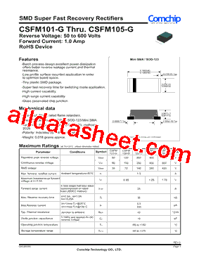 CSFM105-G型号图片