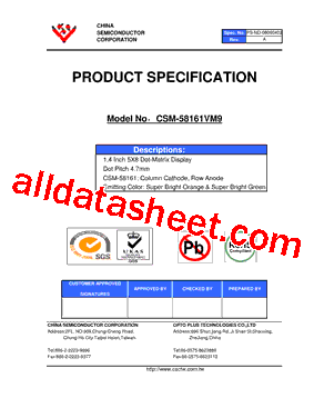 CSM-58161VM9型号图片