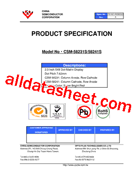 CSM-58231S型号图片