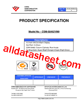 CSM-58462VM9型号图片