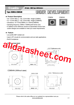 CSM54-1R5A型号图片