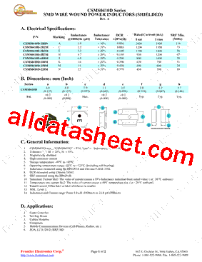 CSMS0410D150M型号图片
