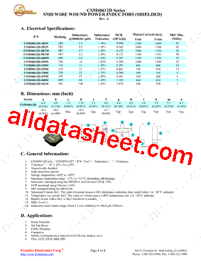 CSMS0612D6R8M型号图片