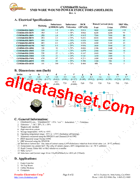 CSMS0645D150M型号图片