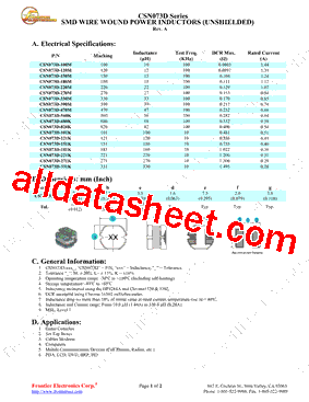 CSN073D151K型号图片