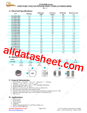 CSN105D-100M型号图片