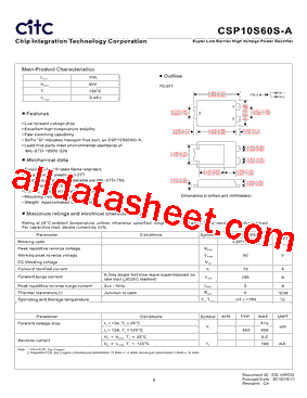 CSP10S60S-A型号图片