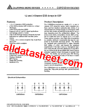 CSPESD303G型号图片