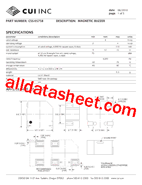CSS-0575B-SMT-TR型号图片