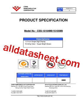 CSS-15104M9型号图片