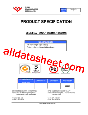 CSS-15105M9型号图片