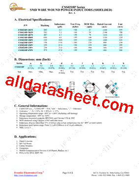 CSS0218P-4R7N型号图片
