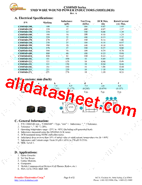 CSS054D221型号图片