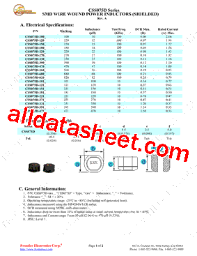 CSS075D271型号图片