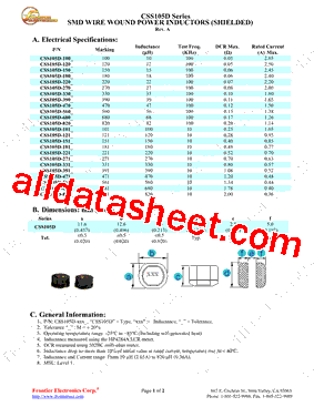 CSS105D-101型号图片
