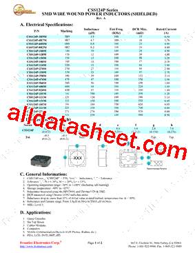 CSS124P-820M型号图片