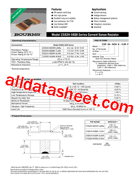 CSS2H-5930R-L500J型号图片