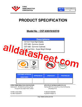 CST-836V9型号图片