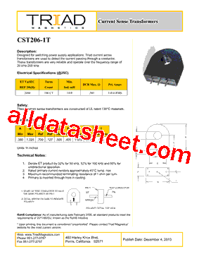 CST206-1T型号图片