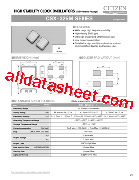 CSX-325M型号图片