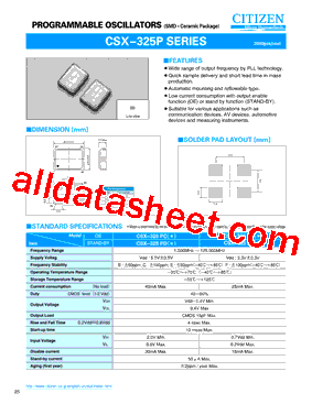 CSX-325PD型号图片