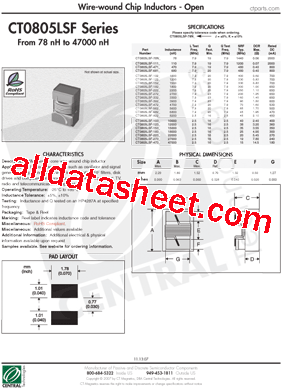 CT0805LSF型号图片